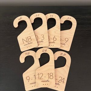 Natural Wooden Closet Dividers for Kids